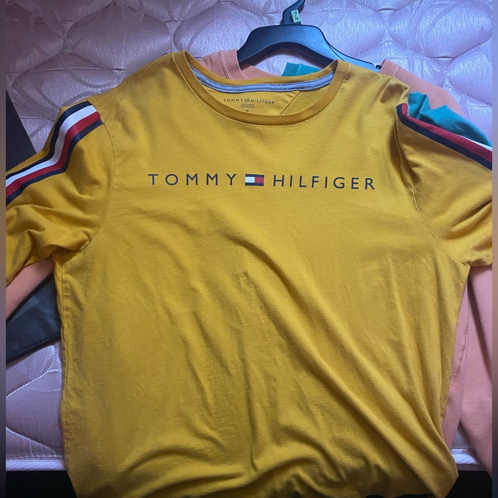 Tommy Hilfiger yellow long sleeve